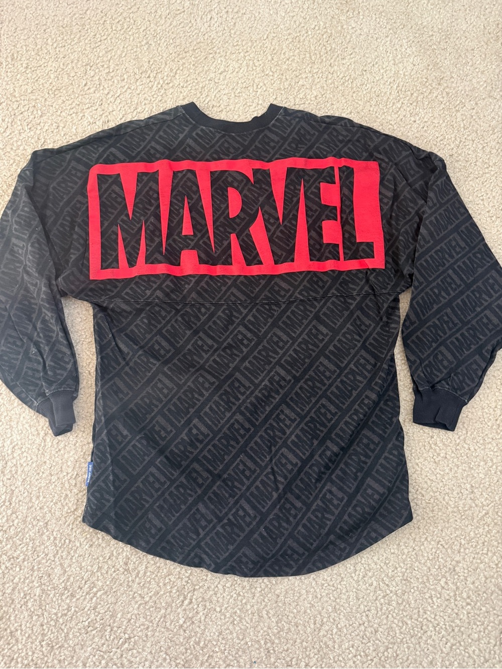 Spirit Jersey Marvel Black Long-Sleeve Tee